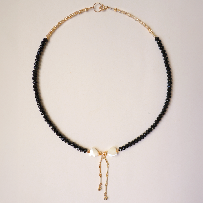 Marlène Black Tie Necklace