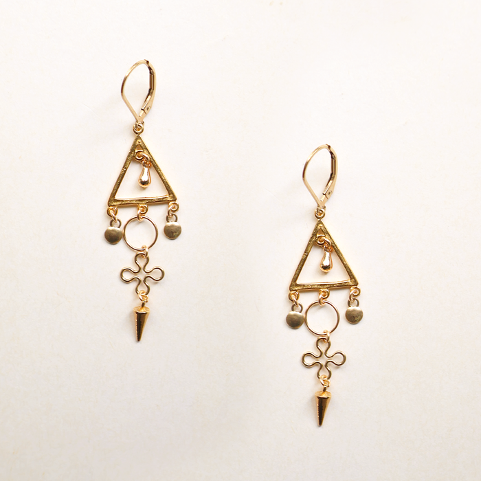 Bellbird Golden Trinity Earrings