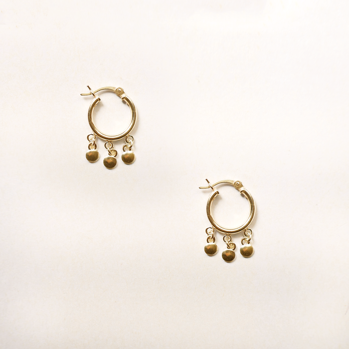 Bellbird Charm Hoops