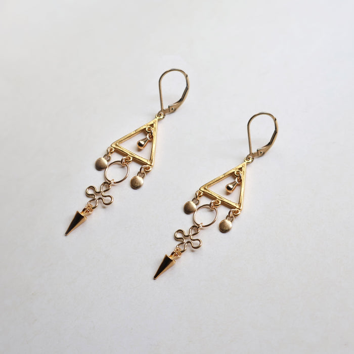 Bellbird Golden Trinity Earrings