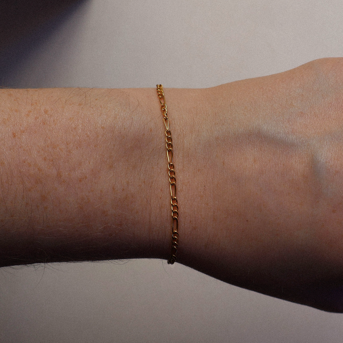 Gilded Figaro Bracelet