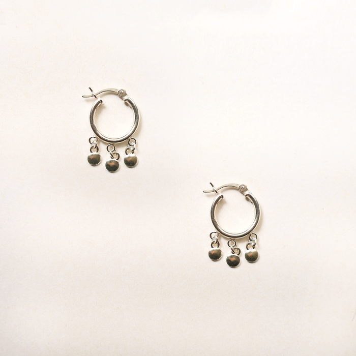 Bellbird Charm Hoops